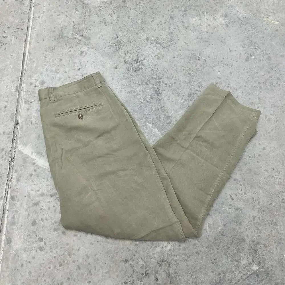 Tommy Bahama Silk Linen Flat Front Trousers - 36x30”